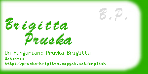 brigitta pruska business card